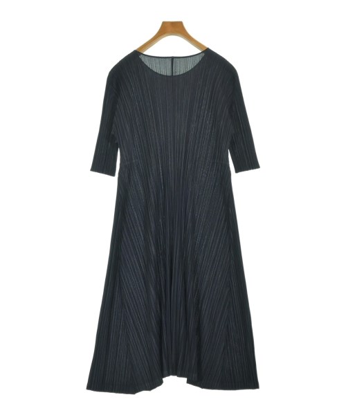 PLEATS PLEASE（プリーツプリーズ）ワンピース 紺 サイズ:3(L位) レディース/2200711364042