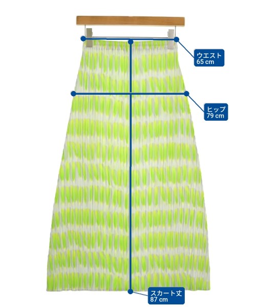 PLEATS PLEASE（プリーツプリーズ）ひざ丈スカート 緑 サイズ:-(M位) レディース/2200716052074
