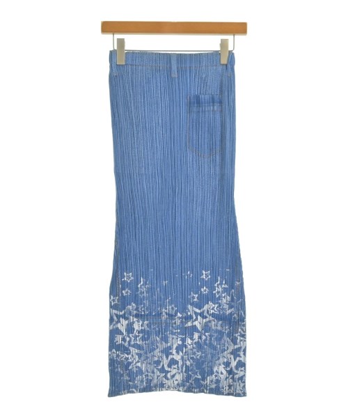 PLEATS PLEASE（プリーツプリーズ）ロング・マキシ丈スカート 青 サイズ:1(S位) レディース/2200719212079