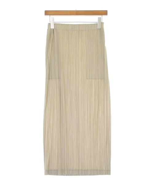 PLEATS PLEASE(プリーツプリーズ)ロング・マキシ丈スカート ベージュ サイズ:3(L位)/2200649594030