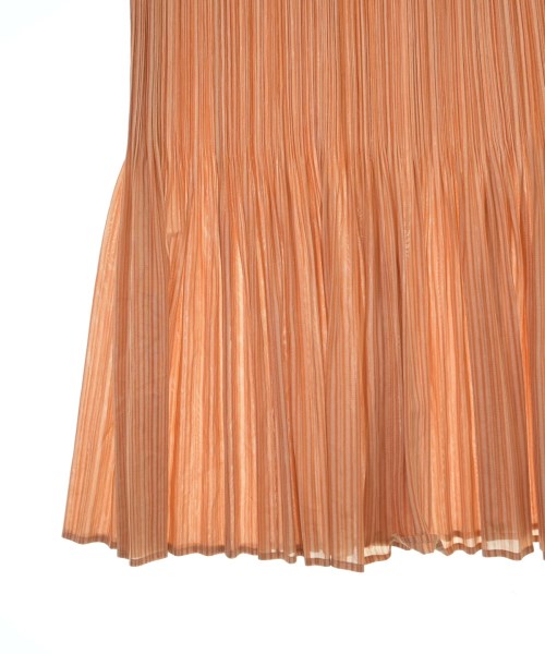 PLEATS PLEASE（プリーツプリーズ）ロング・マキシ丈スカート オレンジ サイズ:4(XL位) レディース/2200650947122