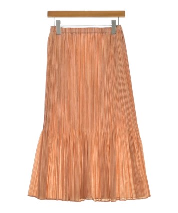 極美品✨PLEATS PLEASE フレアスカート　プリーツ　オレンジ　パープル 極美品✨PLEATS PLEASE フレアスカート プリーツ オレンジ パープル
