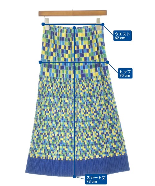 PLEATS PLEASE（プリーツプリーズ）ロング・マキシ丈スカート 青 サイズ:-(M位) レディース/2200651204286