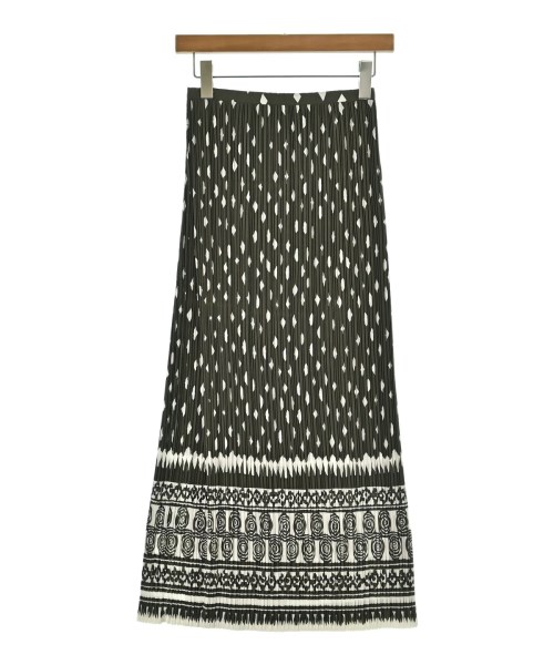 PLEATS PLEASE（プリーツプリーズ）ひざ丈スカート カーキ サイズ:1(S位) レディース/2200651723121