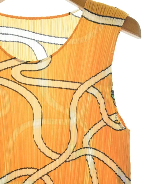 PLEATS PLEASE（プリーツプリーズ）ワンピース オレンジ サイズ:5(XXL位) レディース/2200651951470