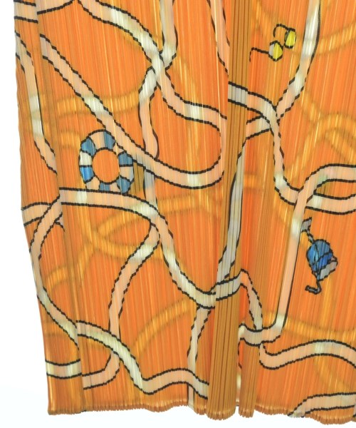 PLEATS PLEASE（プリーツプリーズ）ワンピース オレンジ サイズ:5(XXL位) レディース/2200651951470