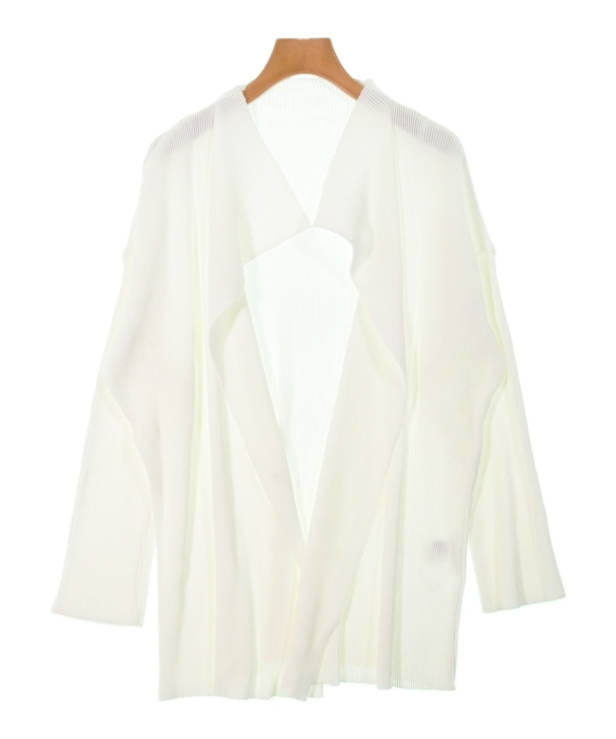 PLEATS PLEASE（プリーツプリーズ）カーディガン 白 サイズ:F