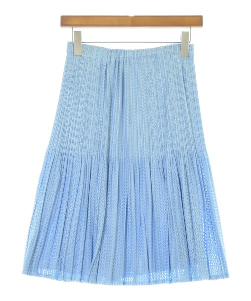 PLEATS PLEASE（プリーツプリーズ）ひざ丈スカート 青 サイズ:4(XL位) レディース/2200653595474