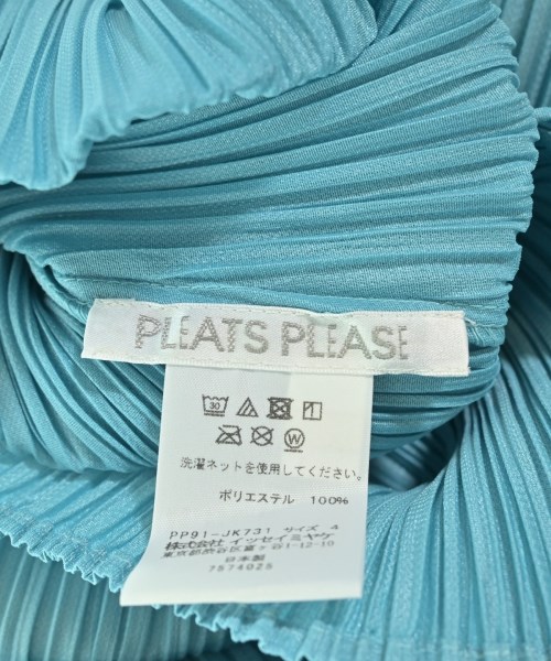 PLEATS PLEASE（プリーツプリーズ）カジュアルシャツ 青 サイズ:4(XL位) レディース/2200702412028