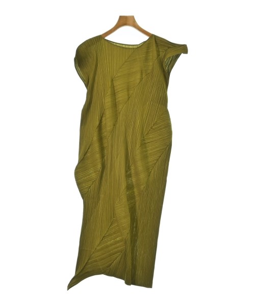 PLEATS PLEASE(プリーツプリーズ)ワンピース カーキ サイズ:165(M位)/2200702852053