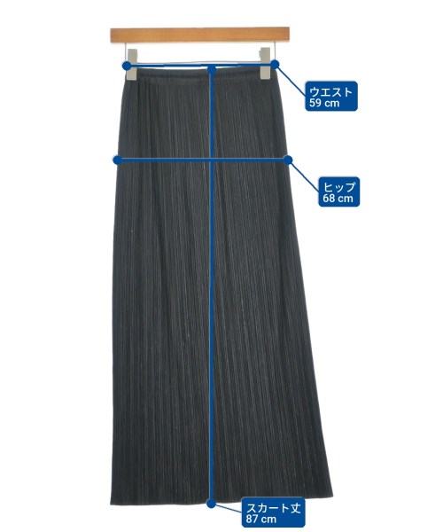 PLEATS PLEASE（プリーツプリーズ）ロング・マキシ丈スカート 黒 サイズ:2(M位) レディース/2200704916029