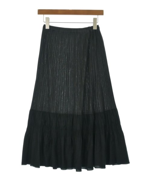 PLEATS PLEASE（プリーツプリーズ）ロング・マキシ丈スカート 黒 サイズ:3(L位) レディース/2200707077031