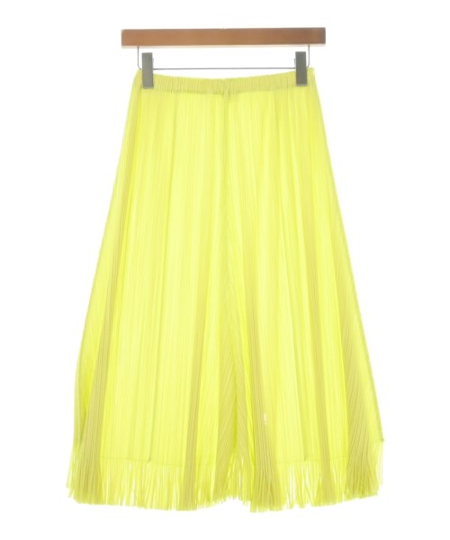 PLEATS PLEASE（プリーツプリーズ）ロング・マキシ丈スカート 黄 サイズ:1(S位) レディース/2200704517028