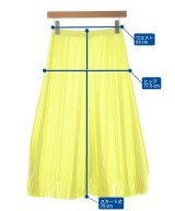 PLEATS PLEASE（プリーツプリーズ）ロング・マキシ丈スカート 黄 サイズ:1(S位) レディース/2200704517028