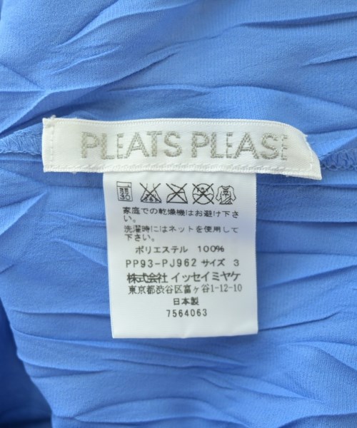 PLEATS PLEASE（プリーツプリーズ）ブラウス 青 サイズ:3(L位) レディース/2200708222065
