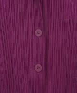 PLEATS PLEASE（プリーツプリーズ）カジュアルジャケット 紫 サイズ:3(L位) レディース/2200708821022