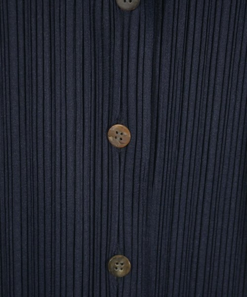PLEATS PLEASE（プリーツプリーズ）カジュアルシャツ 紺 サイズ:3(L位) レディース/2200659818072