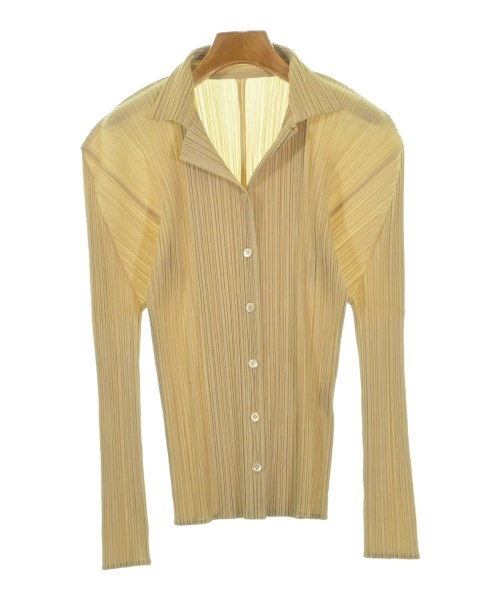 PLEATS PLEASE(プリーツプリーズ)カジュアルシャツ ベージュ サイズ:3(L位)/2200660597027