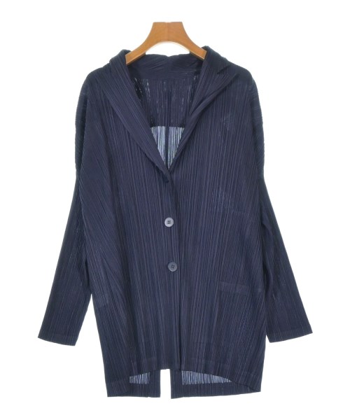 PLEATS PLEASE（プリーツプリーズ）カジュアルジャケット 紺 サイズ:F レディース/2200664193102