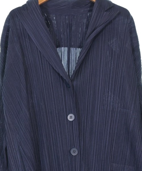 PLEATS PLEASE（プリーツプリーズ）カジュアルジャケット 紺 サイズ:F レディース/2200664193102