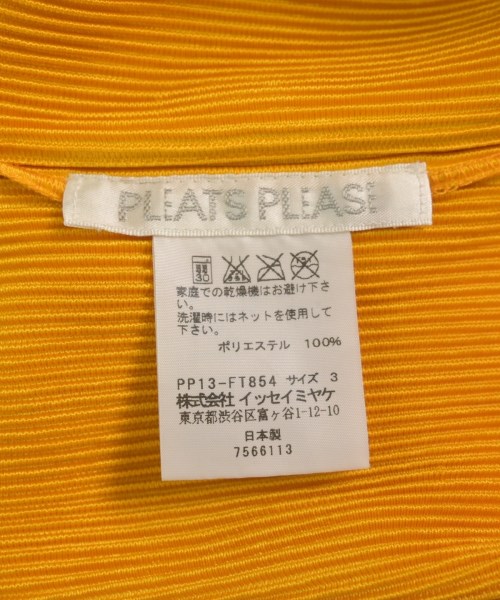 PLEATS PLEASE（プリーツプリーズ）ブラウス 黄 サイズ:3(L位) レディース/2200665780042