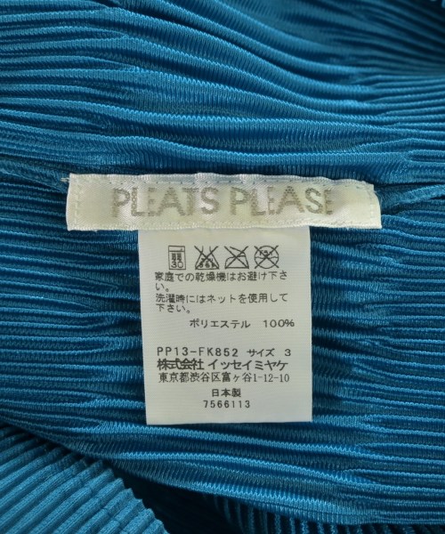 PLEATS PLEASE（プリーツプリーズ）カジュアルシャツ 青 サイズ:3(L位) レディース/2200665780059