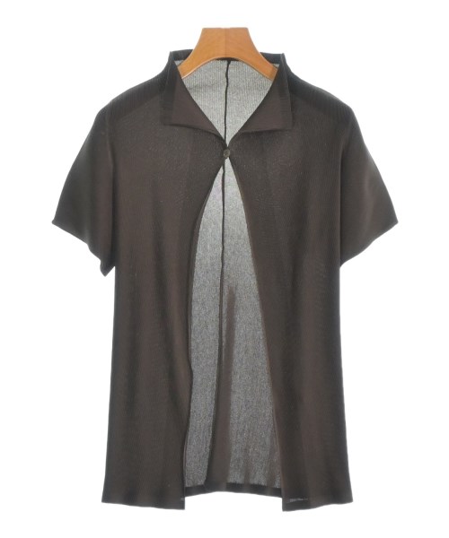 PLEATS PLEASE(プリーツプリーズ)カジュアルシャツ 茶 サイズ:3(L位)/2200666657060