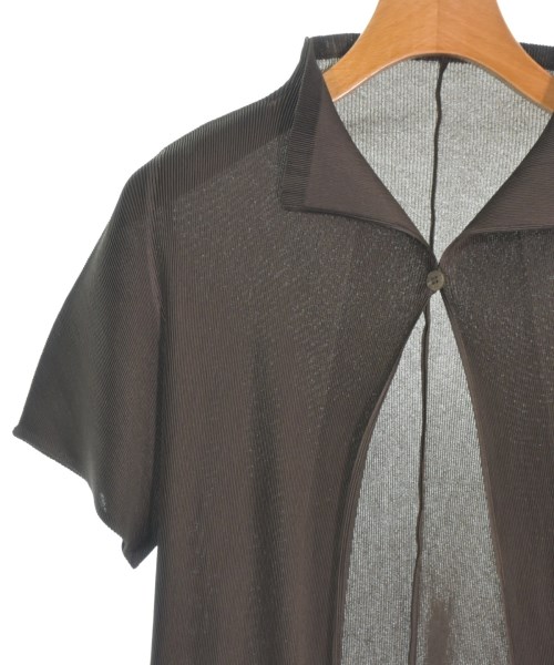 PLEATS PLEASE（プリーツプリーズ）カジュアルシャツ 茶 サイズ:3(L位) レディース/2200666657060