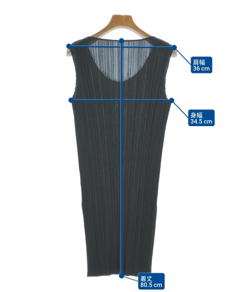 PLEATS PLEASE（プリーツプリーズ）カジュアルシャツ 黒 サイズ:3(L位) レディース/2200666891037