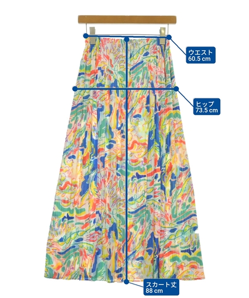 PLEATS PLEASE（プリーツプリーズ）ロング・マキシ丈スカート 白 サイズ:3(L位) レディース/2200661857076