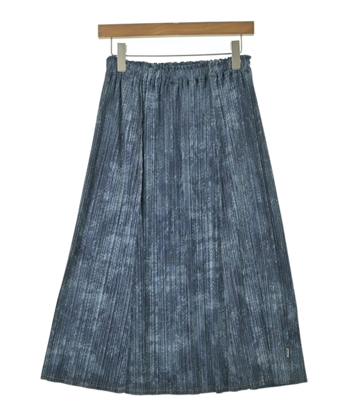PLEATS PLEASE(プリーツプリーズ)ロング・マキシ丈スカート 紺 サイズ:4(XL位)/2200667268036