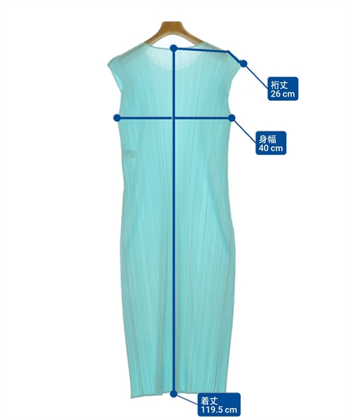 PLEATS PLEASE（プリーツプリーズ）ワンピース 緑 サイズ:F レディース/2200668022033