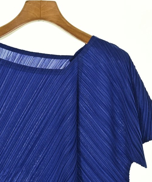 PLEATS PLEASE（プリーツプリーズ）カジュアルシャツ 青 サイズ:3(L位) レディース/2200668220088