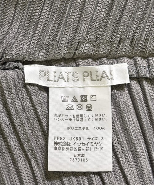 PLEATS PLEASE（プリーツプリーズ）カジュアルシャツ グレー サイズ:3(L位) レディース/2200668220132
