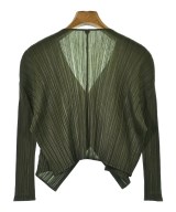 PLEATS PLEASE（プリーツプリーズ）ノーカラージャケット カーキ サイズ:4(XL位) レディース/2200668220149