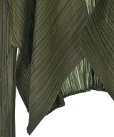 PLEATS PLEASE（プリーツプリーズ）ノーカラージャケット カーキ サイズ:4(XL位) レディース/2200668220149