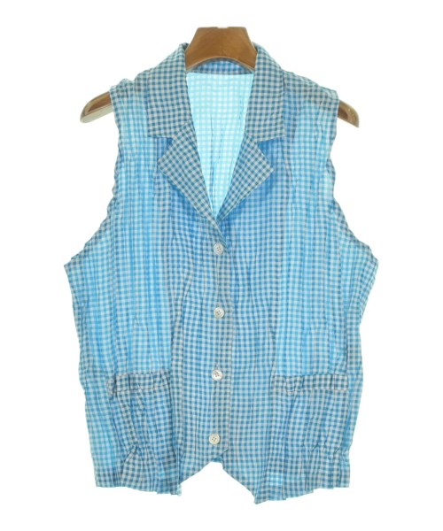 PLEATS PLEASE(プリーツプリーズ)カジュアルシャツ 青 サイズ:3(L位)/2200669510096