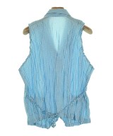 PLEATS PLEASE（プリーツプリーズ）カジュアルシャツ 青 サイズ:3(L位) レディース/2200669510096