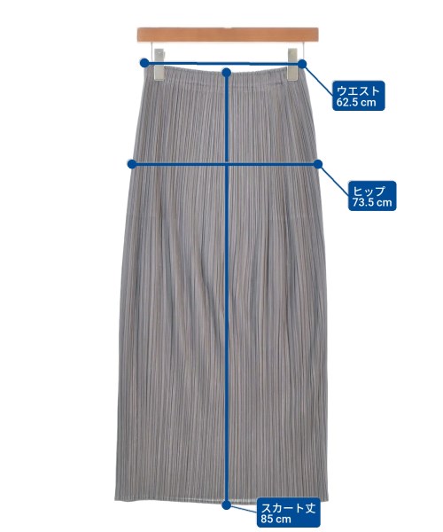 PLEATS PLEASE（プリーツプリーズ）ロング・マキシ丈スカート グレー サイズ:-(S位) レディース/2200669949025