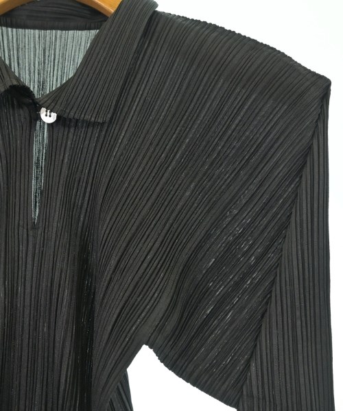PLEATS PLEASE（プリーツプリーズ）カジュアルシャツ 黒 サイズ:3(L位) レディース/2200671725280