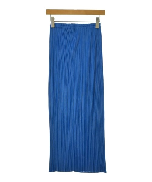 PLEATS PLEASE（プリーツプリーズ）ロング・マキシ丈スカート 青 サイズ:3(L位) レディース/2200729589208