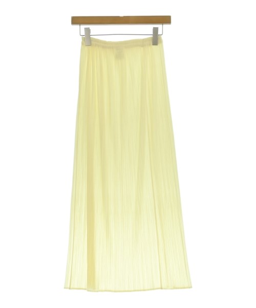 PLEATS PLEASE（プリーツプリーズ）ロング・マキシ丈スカート 黄 サイズ:M レディース/2200730936190