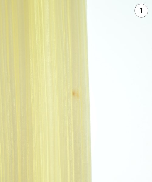 PLEATS PLEASE（プリーツプリーズ）ロング・マキシ丈スカート 黄 サイズ:M レディース/2200730936190