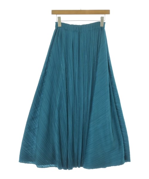PLEATS PLEASE（プリーツプリーズ）ロング・マキシ丈スカート 青 サイズ:3(L位) レディース/2200733460036