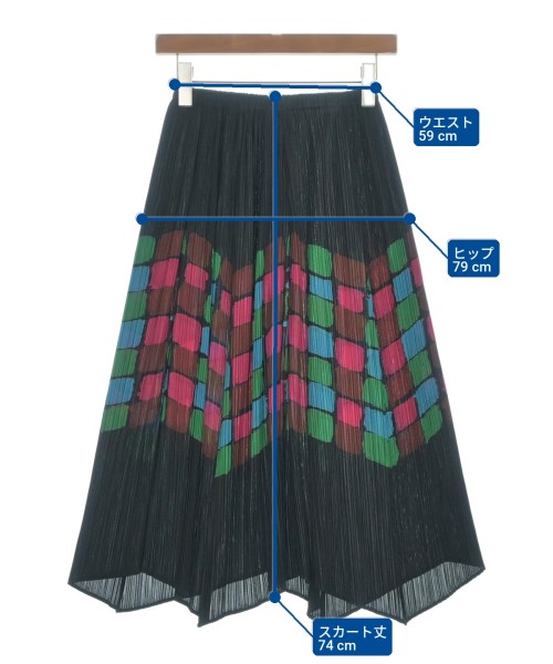 PLEATS PLEASE（プリーツプリーズ）ロング・マキシ丈スカート 黒 サイズ:3(L位) レディース/2200733719165