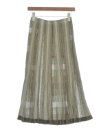 PLEATS PLEASE（プリーツプリーズ）ひざ丈スカート カーキ サイズ:3(L位) レディース/2200734333087