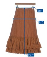 PLEATS PLEASE（プリーツプリーズ）ロング・マキシ丈スカート 茶 サイズ:4(XL位) レディース/2200734333094