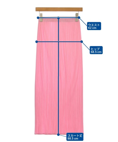PLEATS PLEASE（プリーツプリーズ）ロング・マキシ丈スカート ピンク サイズ:-(M位) レディース/2200724440085