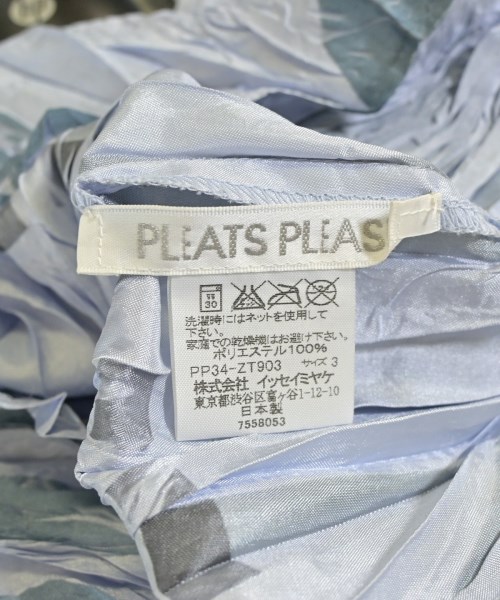 PLEATS PLEASE（プリーツプリーズ）カジュアルシャツ 青 サイズ:3(L位) レディース/2200725356118