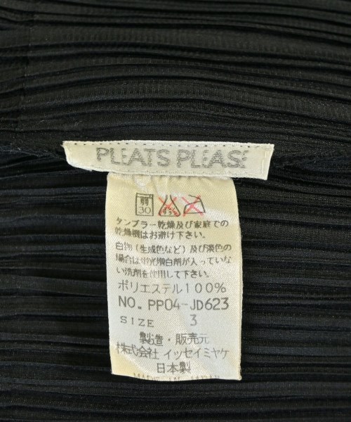 PLEATS PLEASE（プリーツプリーズ）カジュアルシャツ 黒 サイズ:3(L位) レディース/2200726697036